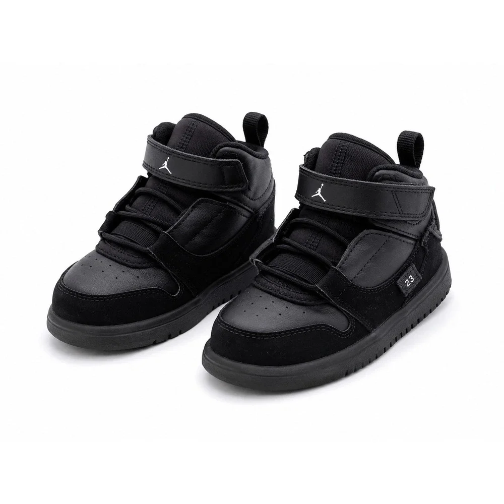 Jordan Fadeaway Black High Top Toddler Shoes Size 7C Hook Loop A01332-003 Infant